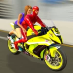 Logo of Superhero Bike Taxi Simulator android Application 